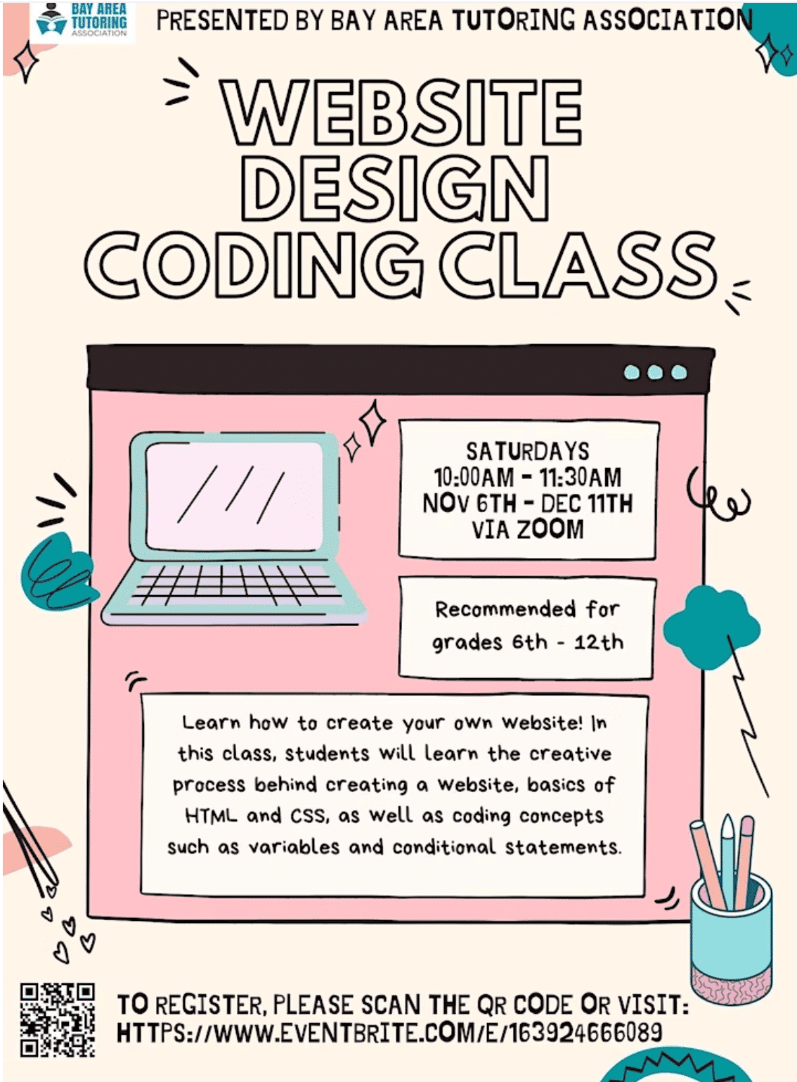 Website Design Coding Class - Bay Area Tutoring Association