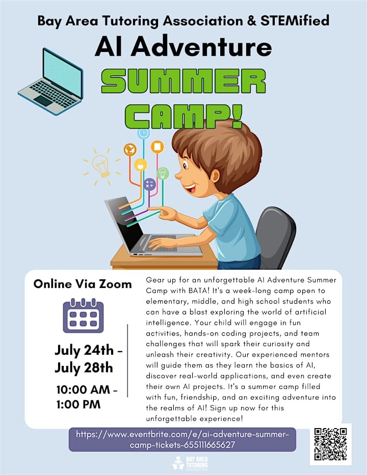 AI Adventure Summer Camp Bay Area Tutoring Association